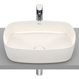 Roca Inspira umywalka 50x37 cm prostokątna nablatowa brąz/beż A327500650