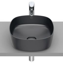 Roca Inspira umywalka 37x37 cm kwadratowa nablatowa szary/kamień A327502640