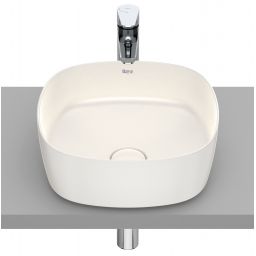 Roca Inspira umywalka 37x37 cm kwadratowa nablatowa brąz/beż A327502650