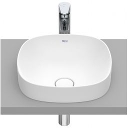 Roca Inspira umywalka 37x37 cm kwadratowa wpuszczana biała A32750R620