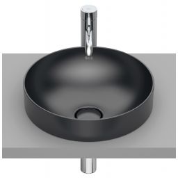 Roca Inspira umywalka 37x37 cm okrągła wpuszczana szary/kamień A32752R640