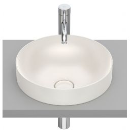 Roca Inspira umywalka 37x37 cm okrągła wpuszczana brąz/beż A32752R650