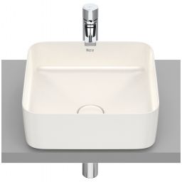 Roca Inspira umywalka 37x37 cm kwadratowa nablatowa brąz/beż A327532650