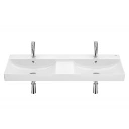 Roca Ona umywalka 120x46 cm prostokątna ścienna-podwójna biała A32768BS00