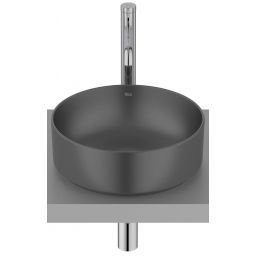 Roca Ona umywalka 37x37 cm okrągła nablatowa czarna A32768J080