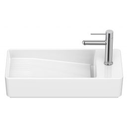 Roca Tura umywalka 55x27,5 cm prostokątna ścienna-nablatowa biała A327692S00