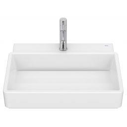 Roca Tura umywalka 55x43 cm prostokątna nablatowa biała A327693000