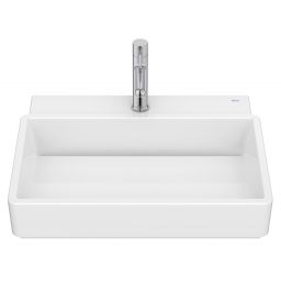 Roca Tura umywalka 55x43 cm prostokątna ścienna-nablatowa biała A327693S00