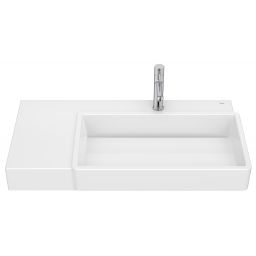 Roca Tura umywalka 80x43 cm prostokątna ścienna-nablatowa biała A327696S00