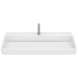 Roca Tura umywalka 100x43 cm prostokątna meblowa-nablatowa biała A327698000