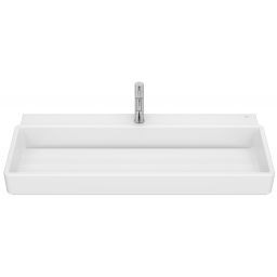 Roca Tura umywalka 100x43 cm prostokątna ścienna-nablatowa biała A327698S00