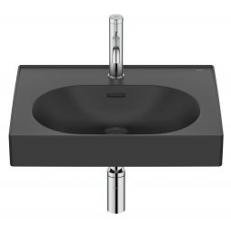 Roca Meridian umywalka 55x46 cm prostokątna ścienna-meblowa czarna A327741080