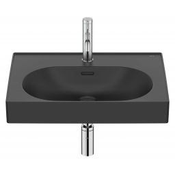 Roca Meridian umywalka 60x46 cm prostokątna ścienna-meblowa czarna A327742080