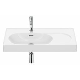 Roca Meridian umywalka 80x46 cm prostokątna ścienna-meblowa biała A327743000