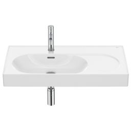 Roca Meridian umywalka 80x46 cm prostokątna ścienna-meblowa biała A327743S00