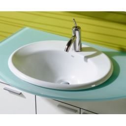 Roca Java umywalka 56x47,5 cm owalna wpuszczana biała A327863000