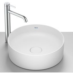Roca Terra umywalka 39x39 cm okrągła nablatowa biała A32787N620