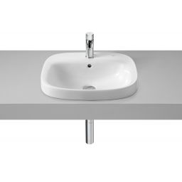Roca Debba umywalka 51x41 cm prostokątna wpuszczana biała A32799M000