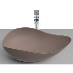 Roca Ohtake umywalka 54x37,5 cm nablatowa brąz/beż A327A13660