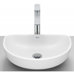 Roca Optica umywalka 45x30 cm półokrągła nablatowa biała A327C10620