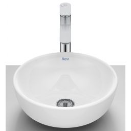 Roca Optica umywalka 35,2x35,2 cm okrągła nablatowa biała A327C12000