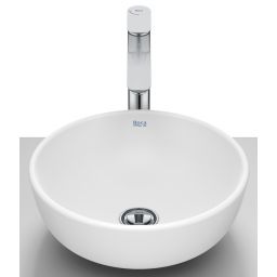 Roca Optica umywalka 35,2x35,2 cm okrągła nablatowa biała A327C12620