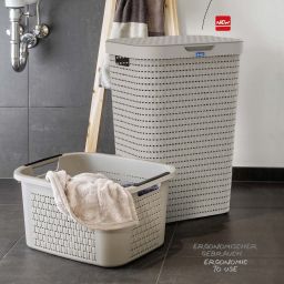 Rotho Country kosz na bieliznę i pranie 55 l biały 1032701100