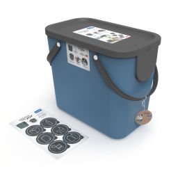 Rotho Albula sortownik na odpady 25 l Horizon Blue niebieski 1024906161