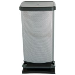 Rotho Paso IML pojemnik na odpady 40 l z pedałem carbon metalizowany 1754111006