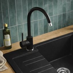 Ruvetti Fiori bateria kuchenna stojąca czarna 1001BC