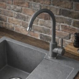 Ruvetti Fiori bateria kuchenna stojąca szara 1001GR