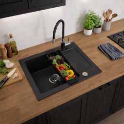 Ruvetti Sauron bateria kuchenna stojąca stal-czarna 1002BSBC