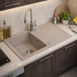 Ruvetti Sauron bateria kuchenna stojąca stal-beżowa 1002BSBE