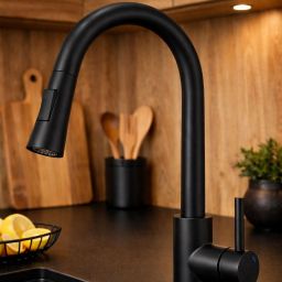 Ruvetti Edera bateria kuchenna stojąca czarna 1003MB