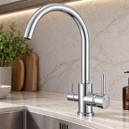 Ruvetti Antilia bateria kuchenna do filtra wody stojąca chrom 1007CR