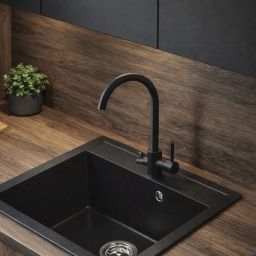 Ruvetti Antilia bateria kuchenna do filtra wody stojąca czarna 1007MB