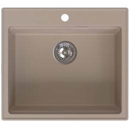 Ruvetti Absol 60 zlewozmywak granitowy 56x50 cm beżowy 3001AB_BE60_W