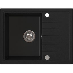 Ruvetti Axel 120 zlewozmywak granitowy 65x50 cm czarny 3001AX_BC120_W