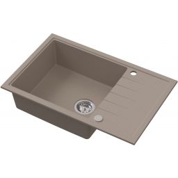 Ruvetti Axel 160 XL zlewozmywak granitowy 78x50 cm beżowy 3001AX_BE160XL_W