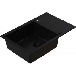 Ruvetti Axel Axel 160 XL zlewozmywak granitowy 78x50 cm full black 3001AX_FB160XL_W