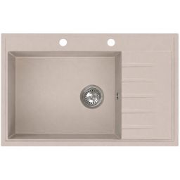 Ruvetti Axel 160 K zlewozmywak granitowy 79x50 cm beżowy 3001AXK_BE160K_W