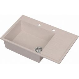 Ruvetti Axel 160 K zlewozmywak granitowy 79x50 cm beżowy 3001AXK_BE160K_W