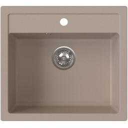 Ruvetti Ditto 60 zlewozmywak granitowy 56x51 cm beżowy 3001D_BE60_W