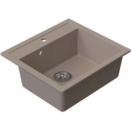 Ruvetti Ditto 60 zlewozmywak granitowy 56x51 cm beżowy 3001D_BE60_W