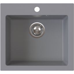 Ruvetti Ditto 50 zlewozmywak granitowy 49x45 cm szary 3001D_GR50_W