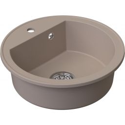 Ruvetti Ditto Ring zlewozmywak granitowy 51x51 cm beżowy 3001DR_BE_W