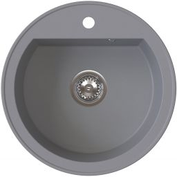 Ruvetti Ditto Ring zlewozmywak granitowy 51x51 cm szary 3001DR_GR_W
