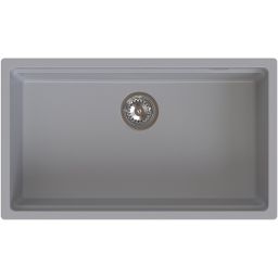 Ruvetti Latios zlewozmywak granitowy 74,5x43,5 cm szary 3001LA_GR80_P