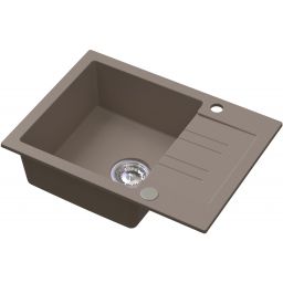 Ruvetti Pino zlewozmywak granitowy 60x44 cm beżowy 3001PI_BE120_W
