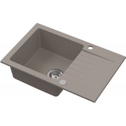 Ruvetti Pineko 140 zlewozmywak granitowy 68x44,2 cm beżowy 3001PN_BE140_W
